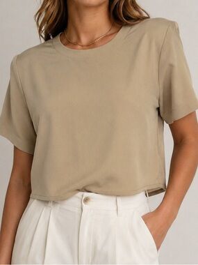TR Bentley Vintage Blouse with Shoulder Pads
